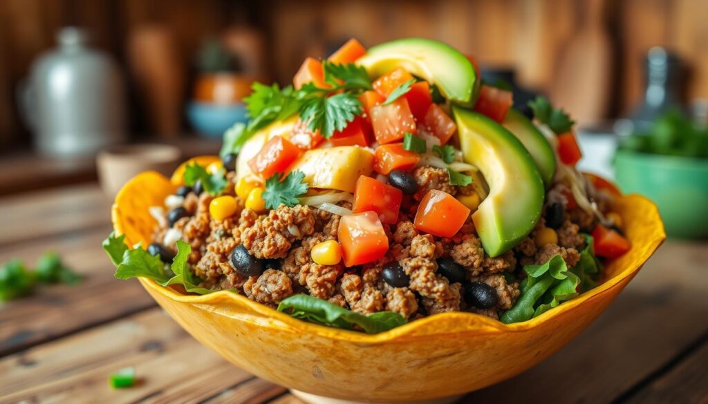 Mexican taco bowls