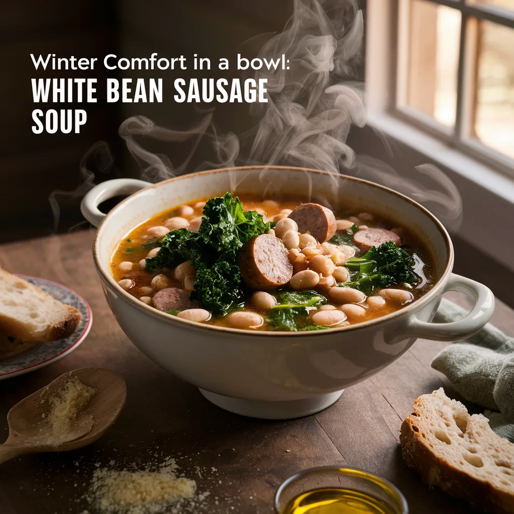 white bean sausage soup