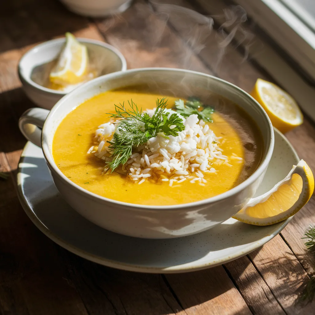 lemon rice soup recipe