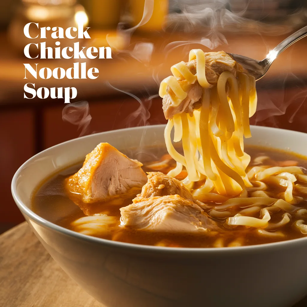 crack chicken noodle soup