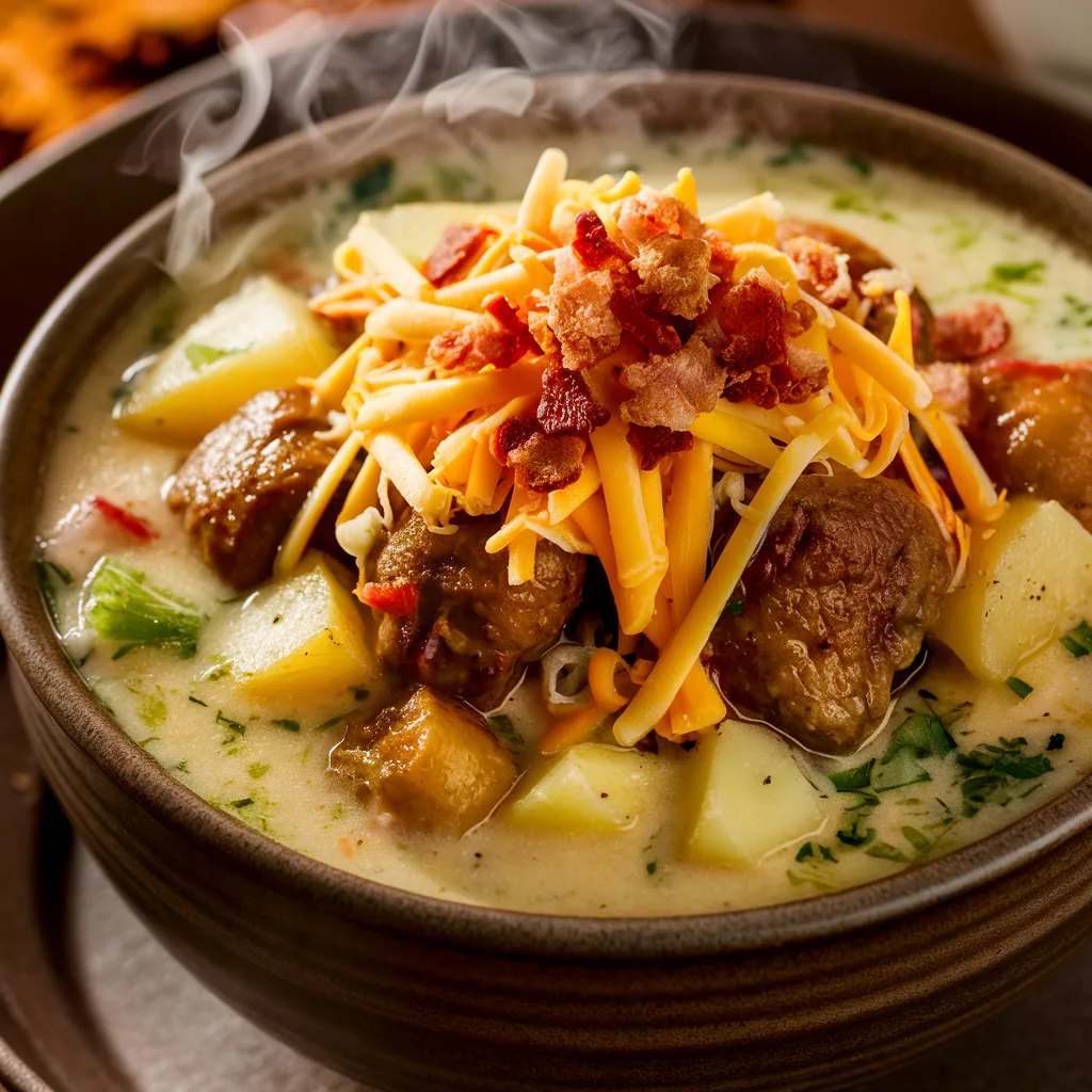 hamburger potato soup