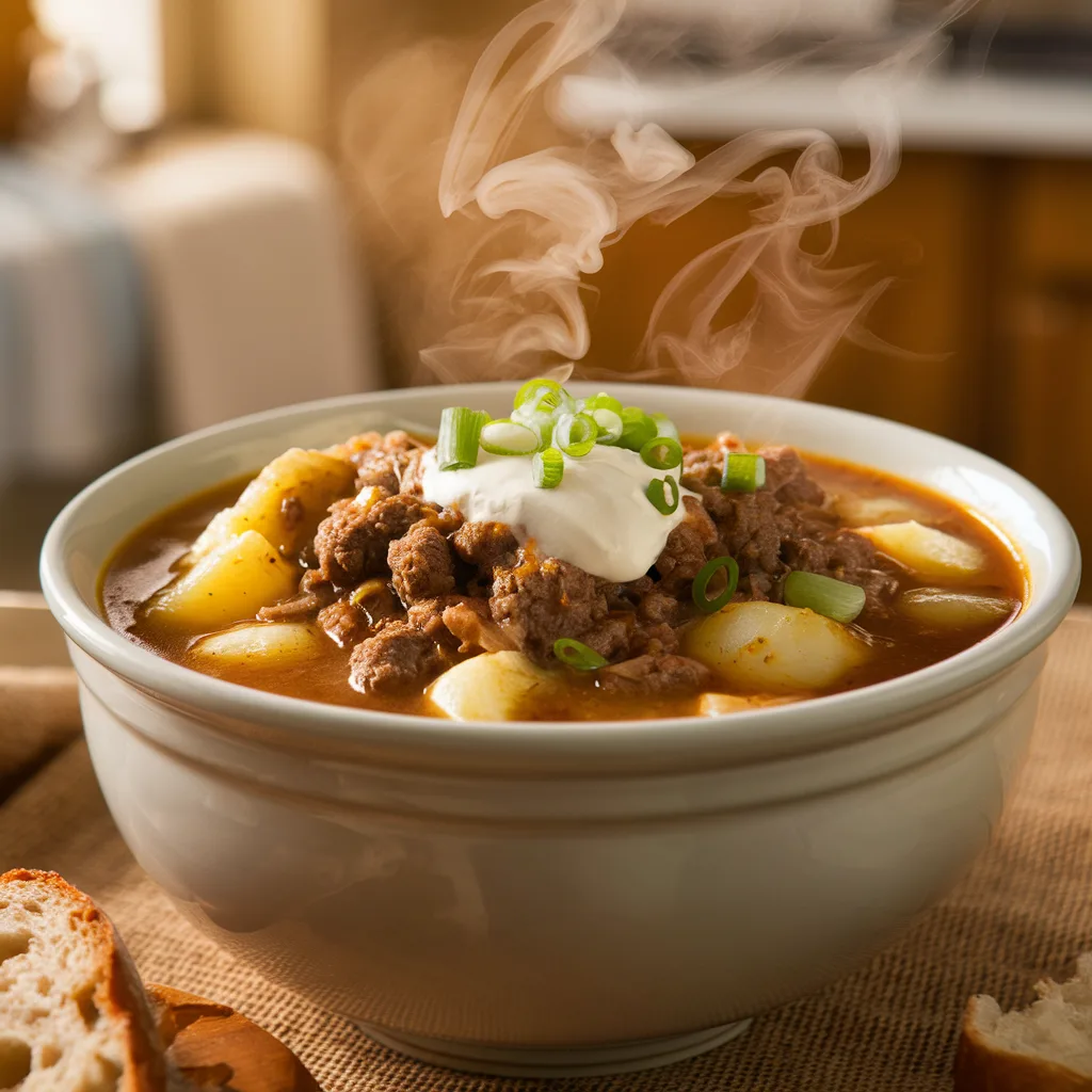 hamburger potato soup