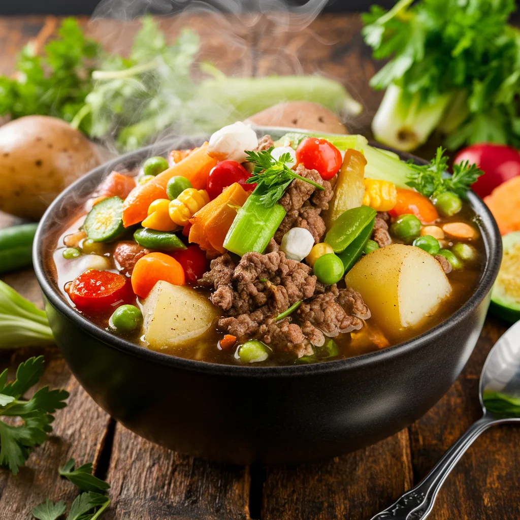 hamburger potato soup