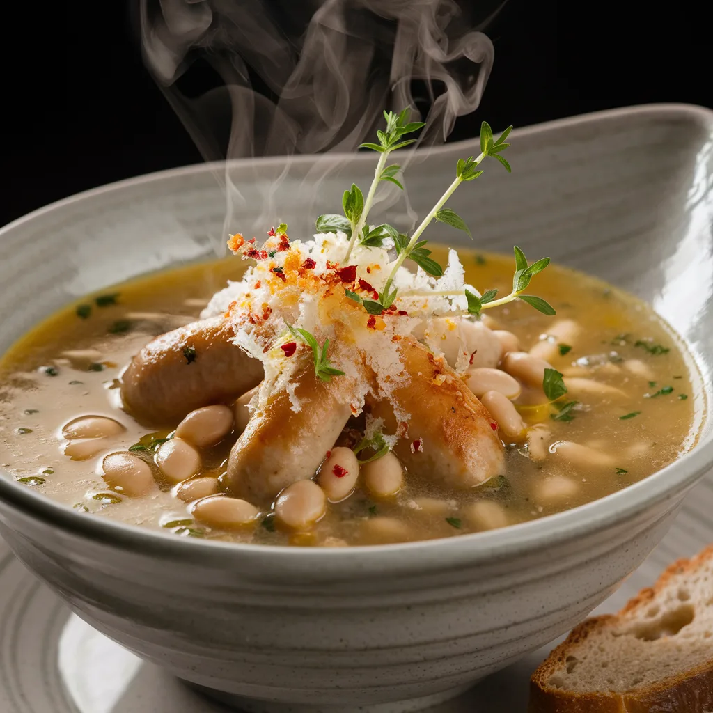 white bean sausage soup