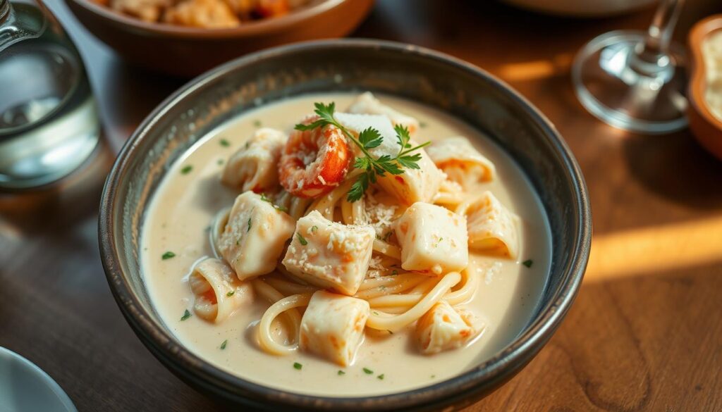 creamy lobster bisque pasta