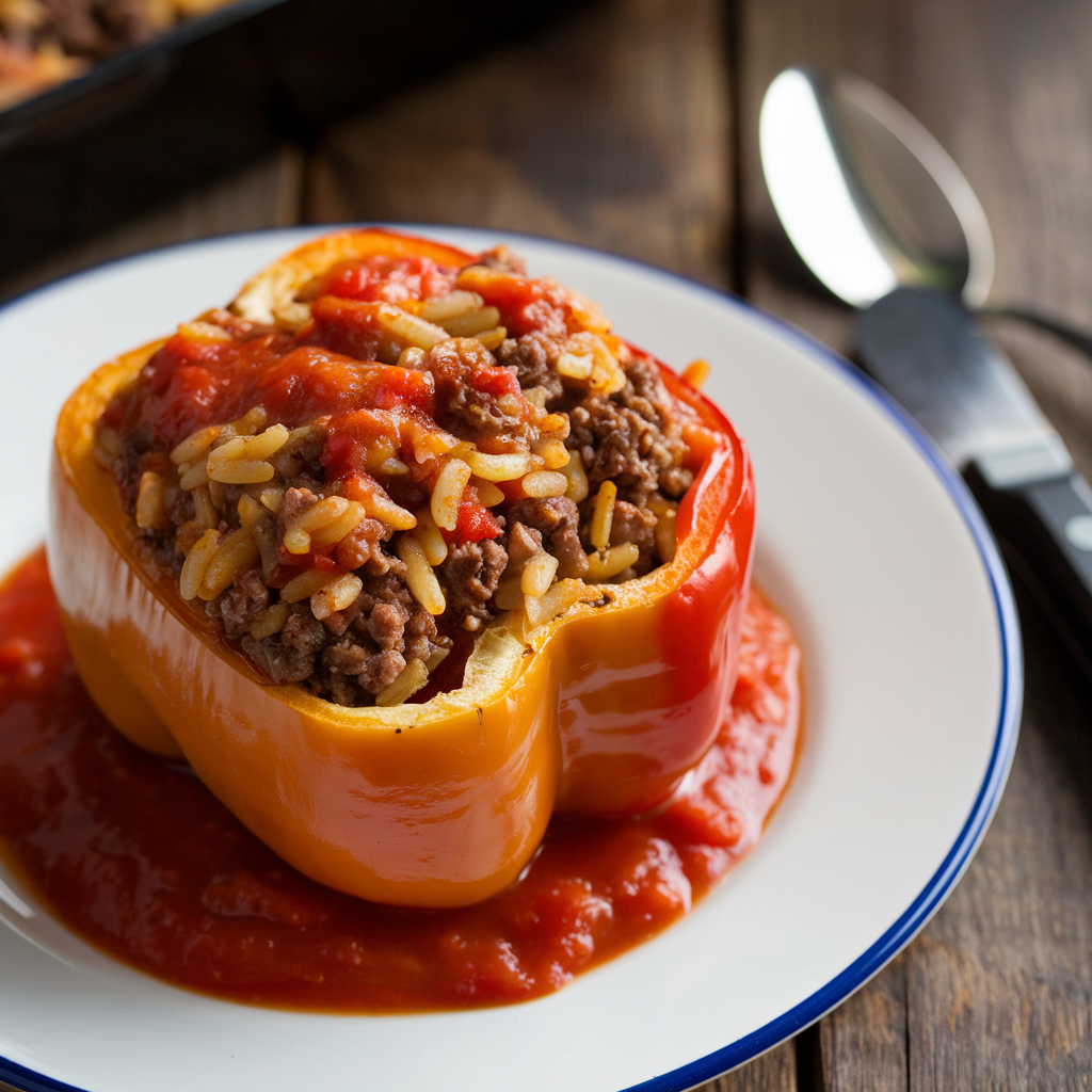 old fashioned stuffed bell peppers recipe