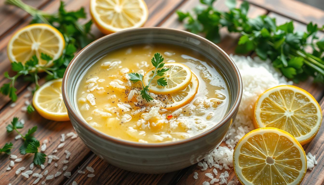 lemon rice soup recipe