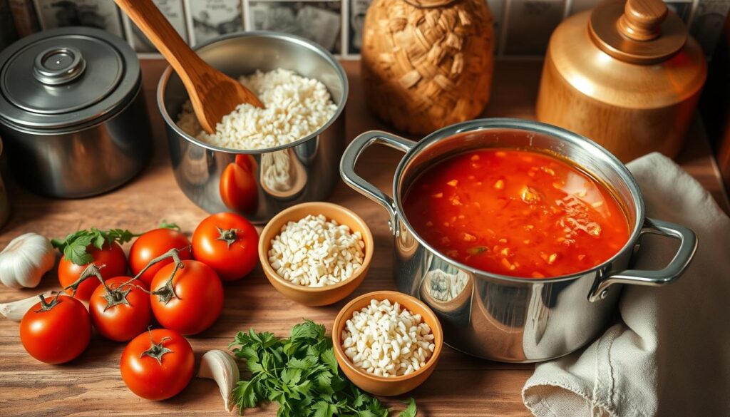 tomato rice soup cookware